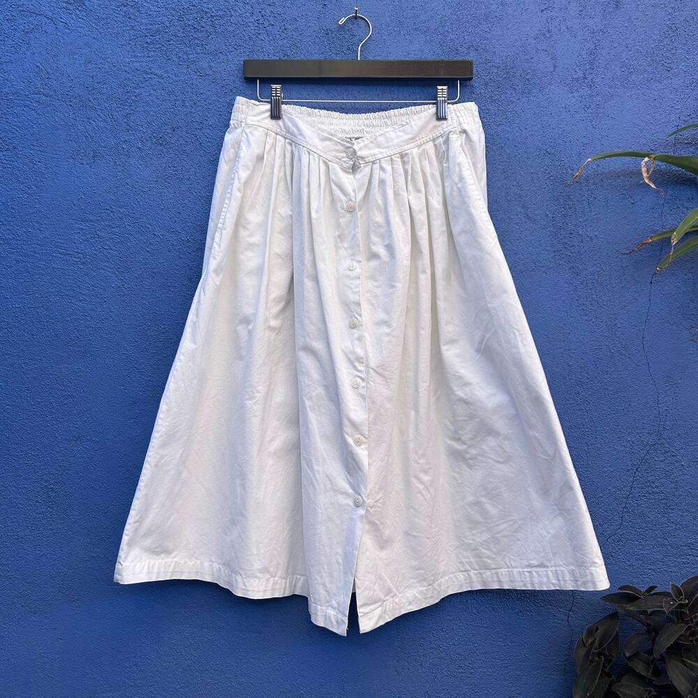80s headliners white cotton skirt